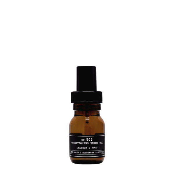 Depot No. 505 Conditioning Beard Oil Mysterious Leather & Wood 30ml - olio condizionante barba