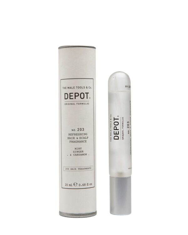 Depot No. 203 Refreshing Hair & Scalp Fragrance 20ml - Fragranza rinfrescante per cuoio capelluto e capelli.