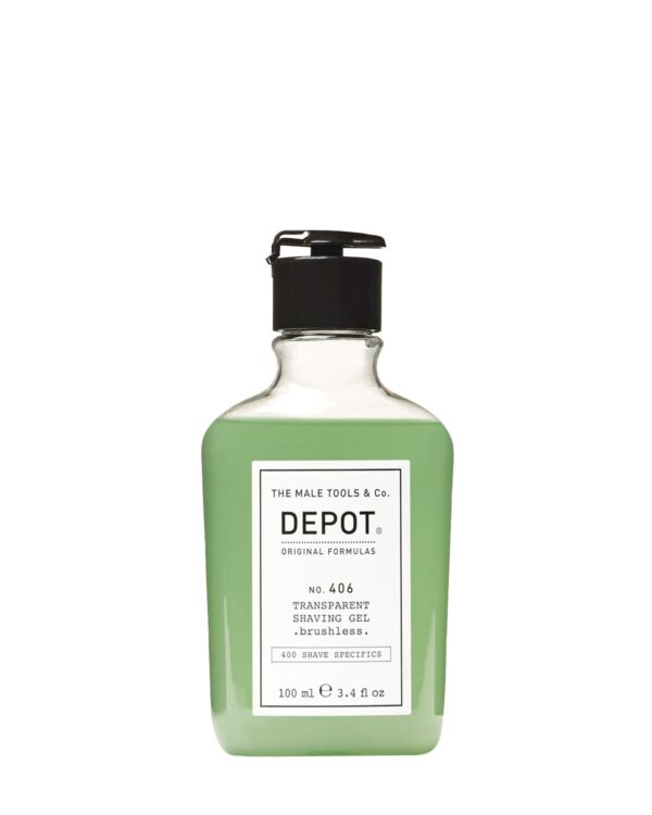 Depot Shave Specifics No.406 Transparent Shaving Gel Brushless 100ml - gel rasatura