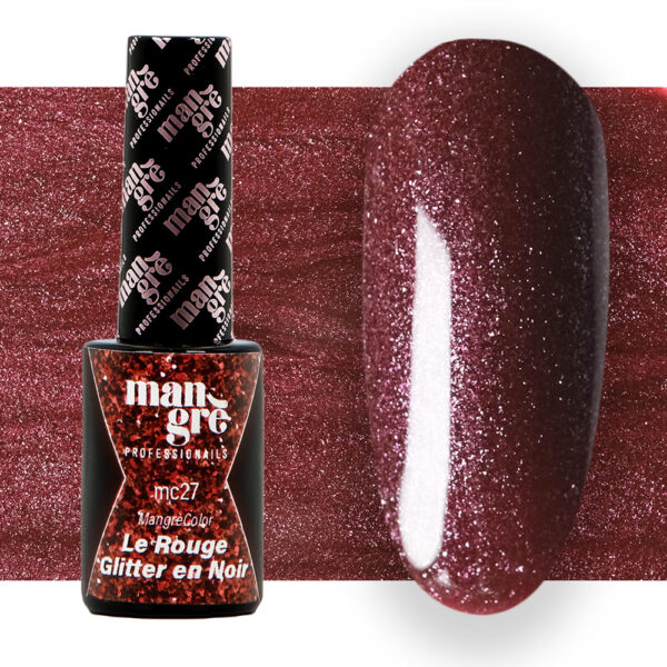 MC27 MangrèColor Le RougeGlitter en Noir