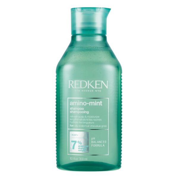 Redken Amino Mint Shampoo 300ml - shampoo per un cuoio capelluto purificato, rinfrescato e idratato