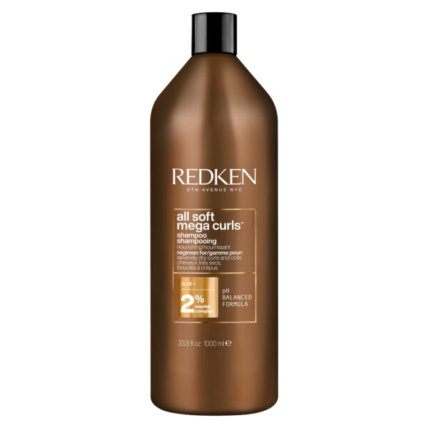 Redken All Soft Mega Curls Shampoo 1litro - shampoo per capelli ricci e secchi