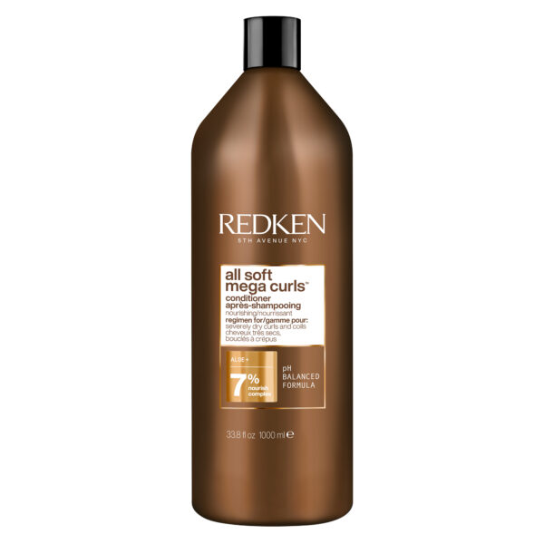 Redken All Soft Mega Curls Conditioner 1litro - balsamo per capelli ricci e secchi